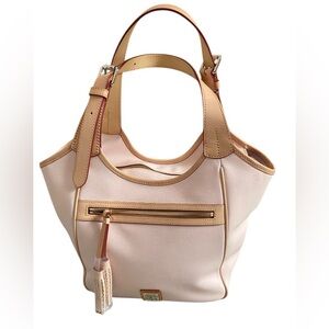 Dooney and Bourke Maddie saffiano leather shoulder bag-blush